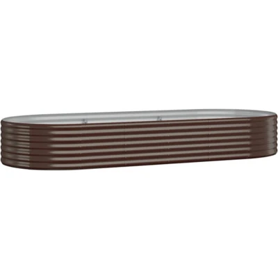 Afbeelding van Plantenbak 249x100x36 cm gepoedercoat staal bruin