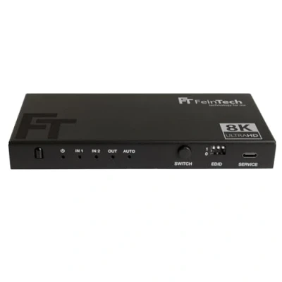 Afbeelding van FeinTech SW212 HDMI 2.1 2 in 1 schakelaar met 4K 120Hz 8K VRR Ultra HD SPDIF Toslink audio extractor
