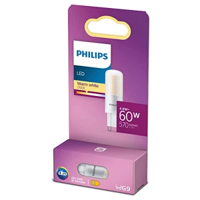 Afbeelding van Philips Lighting 77407300 LED lamp Energielabel E (A G) G9 Stiftfitting 4.8 W = 60 Warmwit (Ø x l) 1.9 cm 6 1 stuk(s)