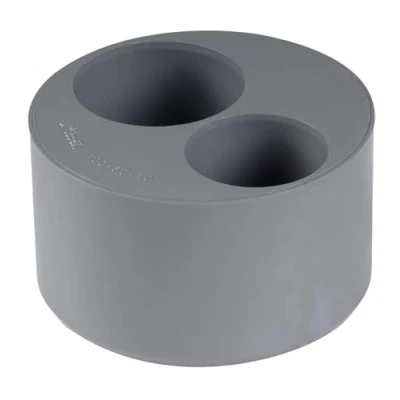 Afbeelding van NICOLL Ingebouwde verloopbuffer PVC mannelijk 100 mm, vrouwelijk 50/40 mm. NICTART54