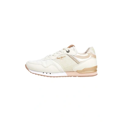 Afbeelding van Pepe Jeans London Snake Sneakers laag, Dames, Maat: 36, Sand beige Kunststof
