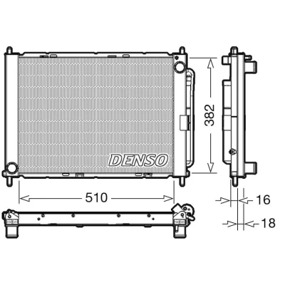 Afbeelding van DENSO DRM23104 Koelerpakket Met droger 3188