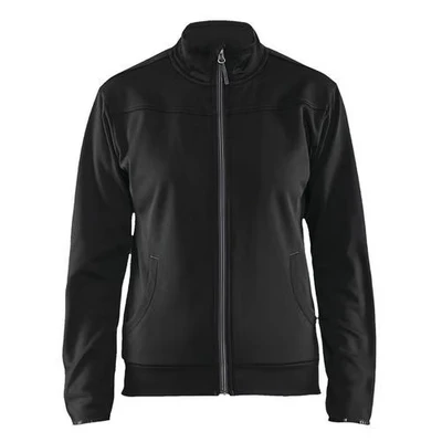 Image de Sweat zippé femme noir/gris foncé