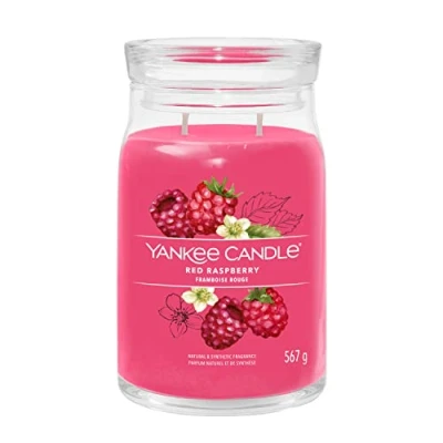 Afbeelding van Yankee Candle Signature Large JAR Red Raspberry Geurkaars, Maat: 569 g,
