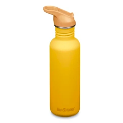 Afbeelding van Klean Kanteen Klassieke drinkfles 800 ml Sunset roestvrij staal, Flip Sport Cap, BPA vrij, lekvrij, licht en robuust, voor school, sport, outdoor, duurzaam vaatwasmachinebestendig