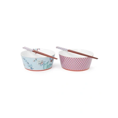 Afbeelding van Pip Studio Flower Festival Kom 14,5 Cm Set Van 2 Blauw