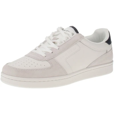 Afbeelding van Marc O&#039;Polo Sneaker Hochwertigem Sneakers laag, Heren, Maat: 46, White navy Leer
