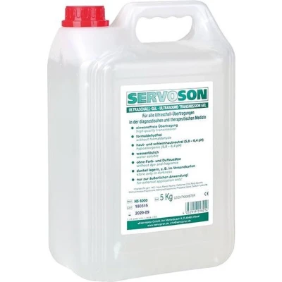 Afbeelding van Servoson Ultrasound gel 5000 ml jerrycan (zonder pomp) op waterbasis antibacterieel hypoallergeen transmission