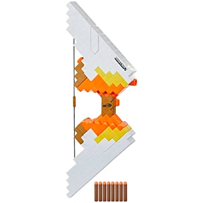 Afbeelding van Nerf Minecraft Sabrewing gemotoriseerde boog, dartschieten, Elite 8 dartmagazijn, geïnspireerd op de boog