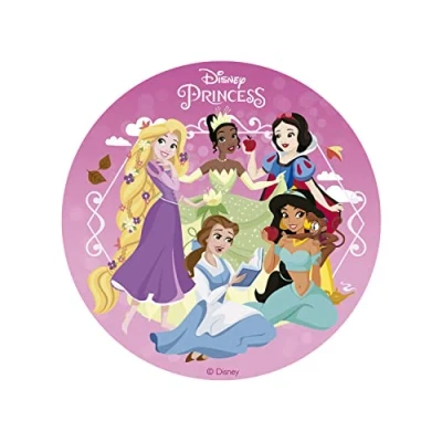 Afbeelding van Dekora Karen&#039;s Cake Toppers 231388 Eetbare taartdecoratie zonder suiker voor prinsessenfans, 15,5 cm