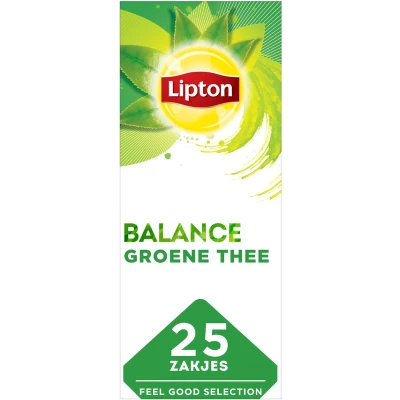 Afbeelding van Lipton Balance Green Tea doos 25 theezakjes