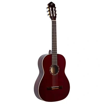 Afbeelding van Ortega R131SN WR Small Neck,wijnrood, incl. Bag 4/4 Klassieke gitaar