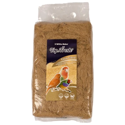 Afbeelding van Witte Molen Vogelnest Vogel Top Fresh Kokosvezel 500gr Bruin 1st