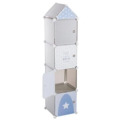 Image de Colonne de rangement pour enfant grise