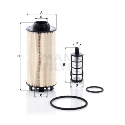 Afbeelding van Mann filter Brandstoffilter PU 8010 2 X
