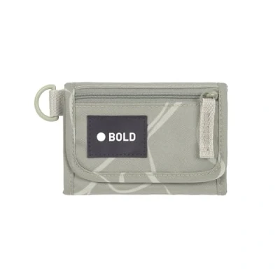Afbeelding van LÄSSIG Portemonnee voor kinderen met klittenbandsluiting en transparant venster/schoolportemonnee bold curve salie, Groen, portemonnee,