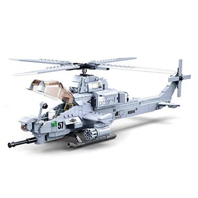 Afbeelding van Sluban SL95708 helikopteraanval, bouwspel, M38 B0838, meerkleurig, M