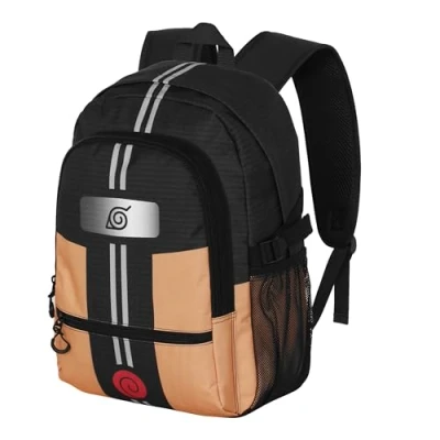 Afbeelding van Karactermania Naruto Dress FIGHT FAN 2.2 Rugzak Backpack met trolley bevestiging Zwart Oranje