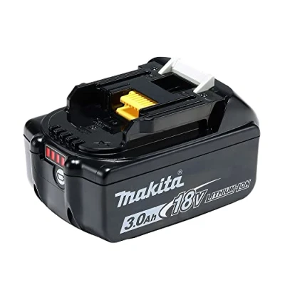Afbeelding van Makita bl1830b 18 V Li ion accu 3.0 Ah (met indicator van de laadtoestand), zwart/wit (1) / 632G12 3
