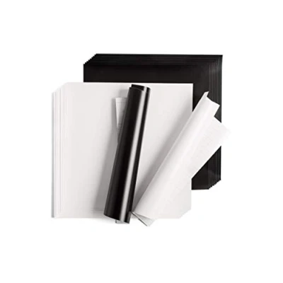 Afbeelding van Cricut Premium Vinyl Verwijderbaar 30,5x30,5cm Zwart en Wit (20 vellen)