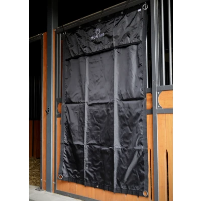 Image de Montar Rideau d&#039;Écurie Noir 140x150cm