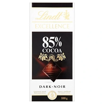 Afbeelding van Lindt Excellence Chocolat Noir 85% Cacao (100 g), 2 stuks