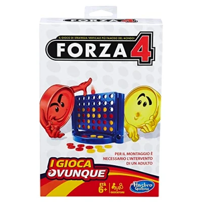 Afbeelding van Hasbro Gaming Connecta 4 Reisspel (Italiaanse versie)