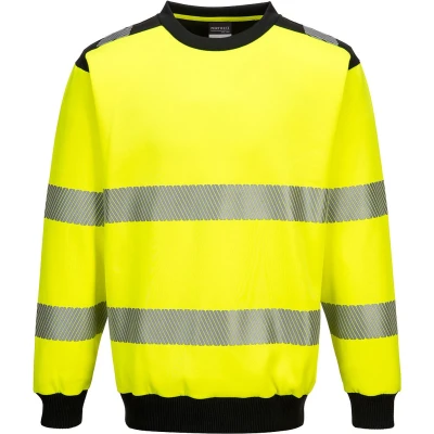 Afbeelding van PW3 Hi Vis Sweatshirt met ronde hals maat 4XL, YeBk