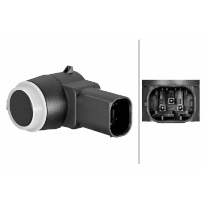 Afbeelding van HELLA 6PX 358 270 991 Parkeersensoren Voor, Achter Ultrasone sensor FIAT: Doblo II Box Body / Estate, Ducato III Minibus, Van