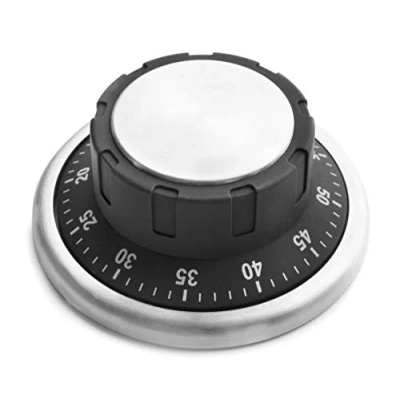 Afbeelding van LACOR 60803 magnetische keukentimer, roestvrij staal, zwart