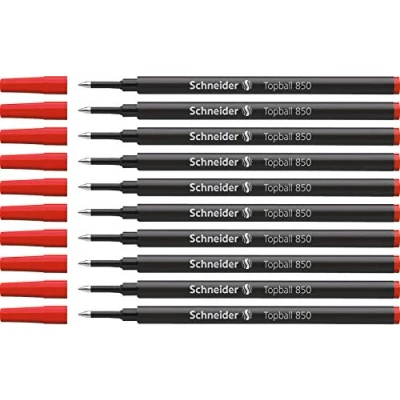 Afbeelding van rollerrefill Schneider Topball 850 rood doos met 10 stuks