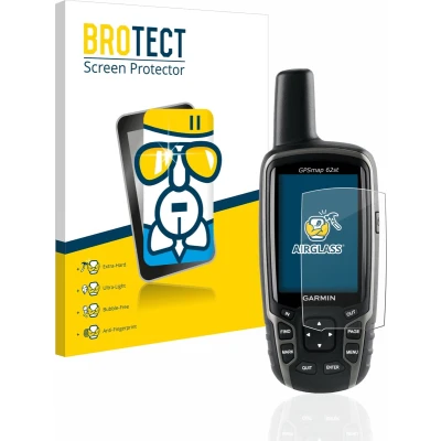 Afbeelding van BROTECT Screenprotector voor Garmin GPSMAP 62st Folie Beschermfolie Beschermglas transparant