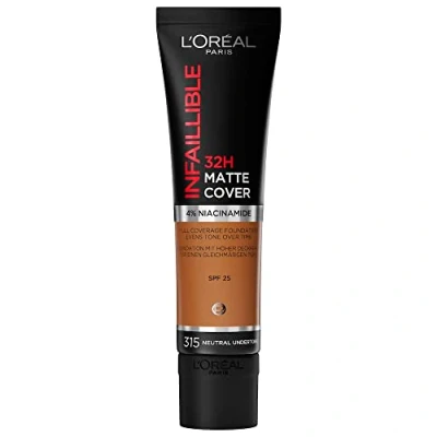 Afbeelding van 1+1 gratis: L&#039;Oréal Infaillible 32H Matte Cover Foundation 315 30 ml