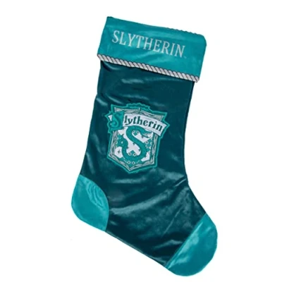 Afbeelding van Merchoid Harry Potter kerstsokken Zwadderich groot Hogwarts huis kerstdecoratie / cadeauzakje