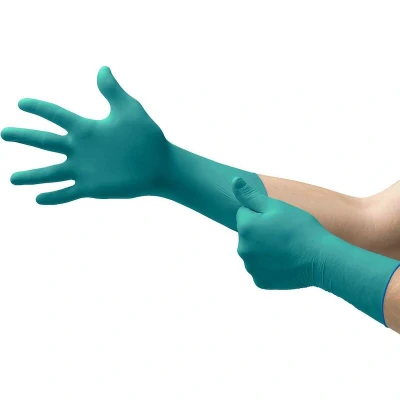 Image de ANSELL MICROFLEX 93 260 gants jetables néoprène/nitrile vert/bleu boîte (50 pcs) 93260070