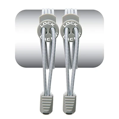 Afbeelding van Lock Laces elastische veters grijs one size
