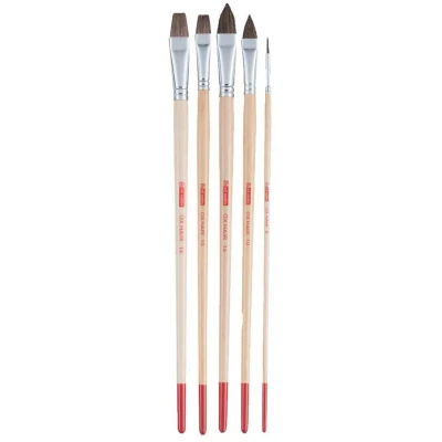 Afbeelding van Talens Art Creation penselenset runderorenhaar geassorteerd, set met 5 penselen stuks