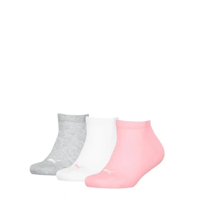 Image de PUMA Lot de 3 paires chaussettes sport unisexes pour enfant, Rose Water, 23 26 EU