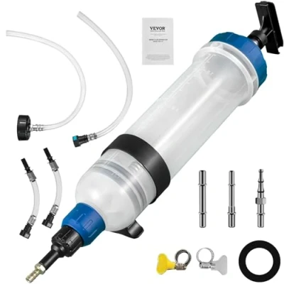 Afbeelding van VEVOR 1500 ml handpomp oliepomp olie transmissieolie afzuigpomp afzuigsprize spoelspuit handmatige vloeistof afzuiging invulling, ATV&#039;s, laarzen, duurzame apparaten, krachtvoertuigen