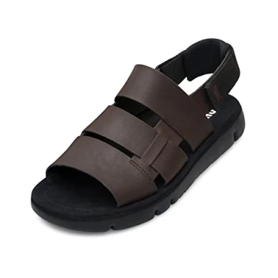 Afbeelding van Camper Oruga Outdoorsandalen, Heren, Maat: 43, Brown Leer en textiel