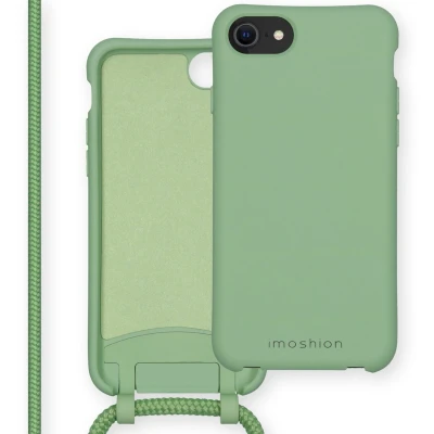 Afbeelding van imoshion Color Backcover met afneembaar koord voor de Apple iPhone SE (2022 / 2020) 8 7 Groen