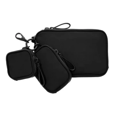 Afbeelding van FOSSIL Utensil zak Travel Triple Pouch Black Zwart