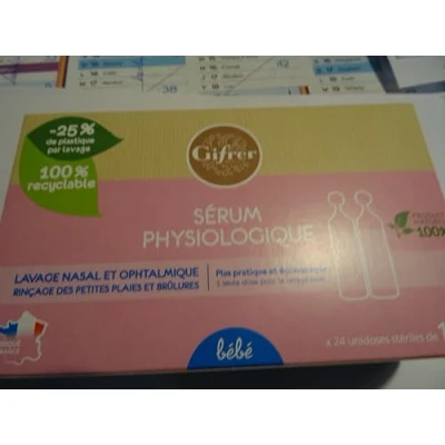 Afbeelding van Gifrer Fysiologisch serum voor neus en oogspoeling, 4 verpakkingen à 24 x 10 ml