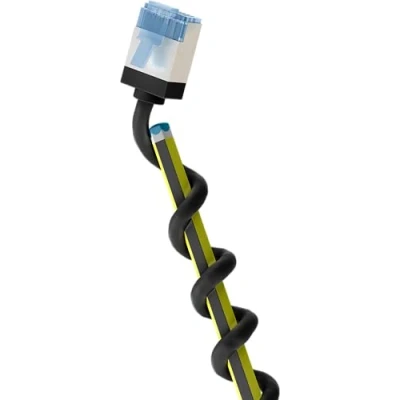 Afbeelding van Goobay 74317, 0,5 m, Cat6a, U/FTP (STP), RJ 45, Zwart
