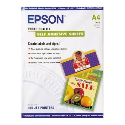 Image de Epson Photo Quality Self Adhesive Sheets feuilles 10 unités
