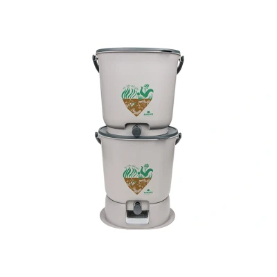 Afbeelding van EM Agriton Bokashi Keukenemmer Essential Grijs complete set