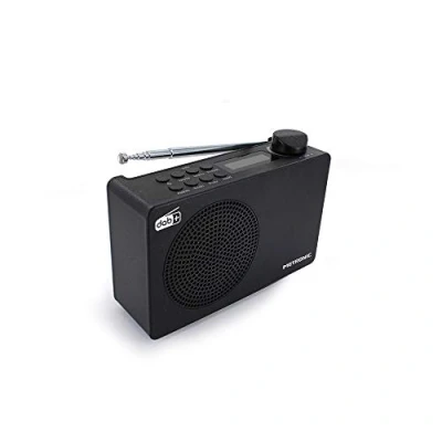 Afbeelding van METRONIC 477231 DAB+ en FM RDS digitale radio met hoofdtelefoonuitgang, dubbel alarm geïntegreerde batterij een looptijd van 7 uur, zwart