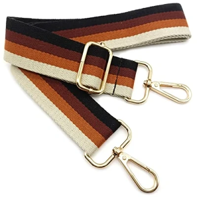 Afbeelding van Vervangende verstelbare schouderriem, bruin, handtasriem, vervanging, universele reserve riem met gouden gesp voor dames, handtas, schoudertas, accessoires, 004