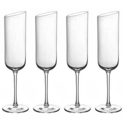 Afbeelding van Villeroy &amp; Boch NewMoon Champagneglas 17 Cl Set Van 4 Transparant