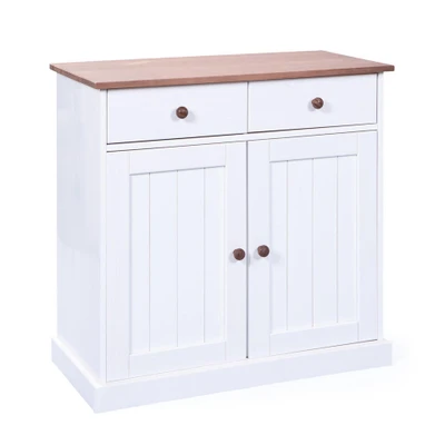 Afbeelding van Dressoir Westerland Wit 86x90x45 cm Hout